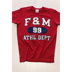 TSHIRT FRANKLIN MARSHALL TSMVA174W15  ROSSO