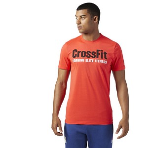 TSHIRT REEBOK CROSSFIT BR0749 SPEEDWICK F.E.F. GRAPHIC  ARANCIONE