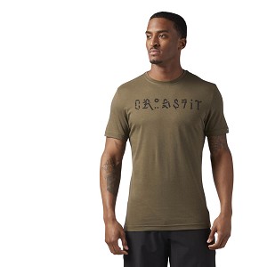 TSHIRT REEBOK CROSSFIT CF4573 POKRAS LAMPAS  VERDE