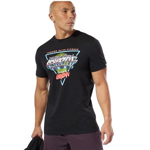 TSHIRT REEBOK CROSSFIT DP6211 NEON RETRO  NERO