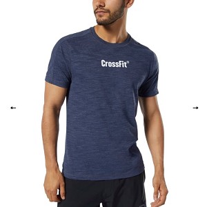 TSHIRT REEBOK CROSSFIT DY8425 MARBLE MLANGE  BLU