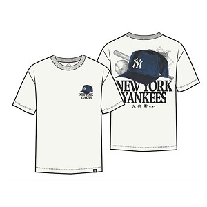TSHIRT 47 BRAND B. FOUNDATION NEW YORK YANKEES  BEIGE
