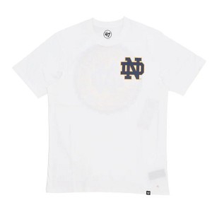 TSHIRT 47 BRAND BACKER ECHO NOTRE DAME  BIANCO