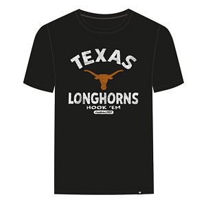 TSHIRT 47 BRAND IMPRINT ECHO TEXAS LONGHORNS  NERO