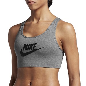 TOP SPORTIVO NIKE 899370 W PRO BRA FUTURA   GRIGIO