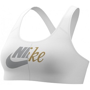 TOP SPORTIVO NIKE AQ8108 W SWOOSH FUTURA  BIANCO