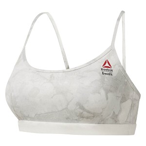 TOP SPORTIVO REEBOK CROSSFIT DM4007 WOM SKINNY STONE   BIANCO