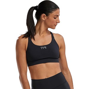 TOP SPORTIVO TYR DUAL STRAP T39044  NERO