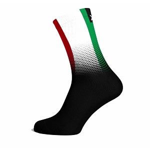 CALZA SOX FOOTWEAR ITALY FLAG  NERO
