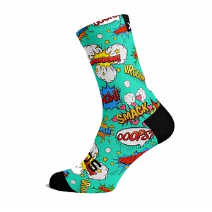 CALZA SOX FOOTWEAR COMIC  VERDE