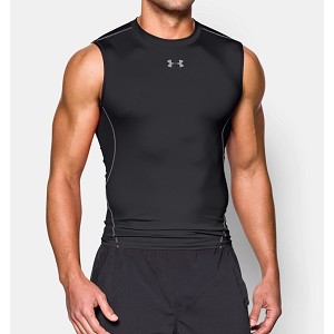 CANOTTA UNDER ARMOUR 1257469 HG COMPRESSION  NERO