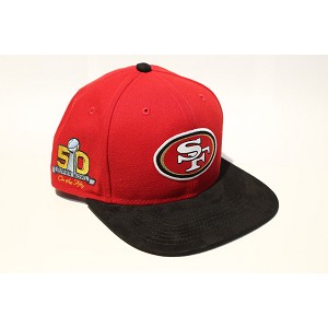 CAPPELLO NEW ERA 9FIFTY SB50 TEAM SUEDE   SAN FRANCISCO 49ERS