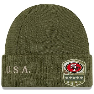 CAPPELLO NEW ERA SALUTE TO SERVICE KNIT 2019  SAN FRANCISCO 49ERS