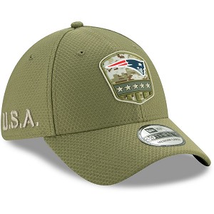 CAPPELLO NEW ERA 39THIRTY SALUTE TO SERVICE 2019  NEW ENGLAND PATRIOTS