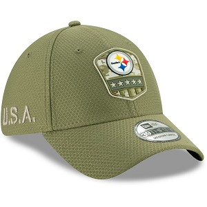 CAPPELLO NEW ERA 39THIRTY SALUTE TO SERVICE 2019  PITTSBURGH STEELERS