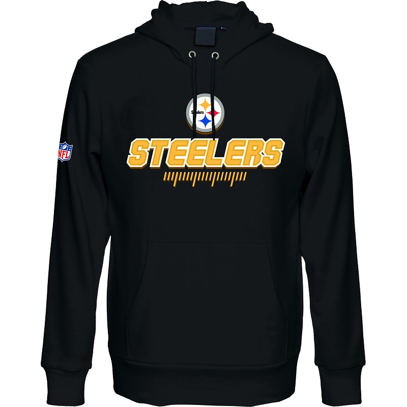 FELPA MAJESTIC GRAVIA FAN NFL PITTSBURGH STEELERS - Foto 2 di 2
