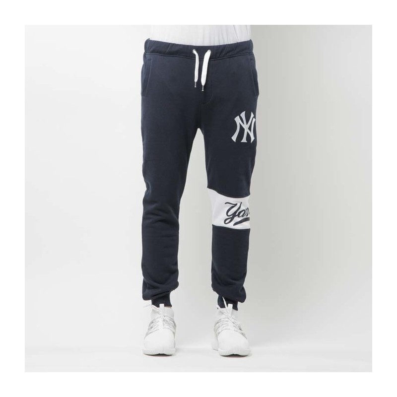 PANTALONE MAJESTIC MNY2372NL JOGGER BLU NEW YORK YANKEES PANTALONI ...