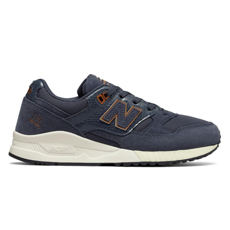 SCARPA NEW BALANCE W530EAA DONNA SUEDE/LEATHER BLU | eBay