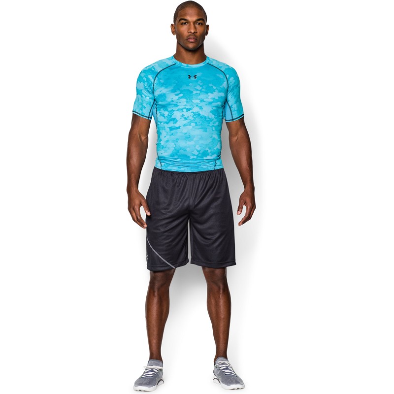 SHIRT UNDER ARMOUR HG ARMOUR PRINTED CAMO LIGHT BLUE - Bild 2 von 2