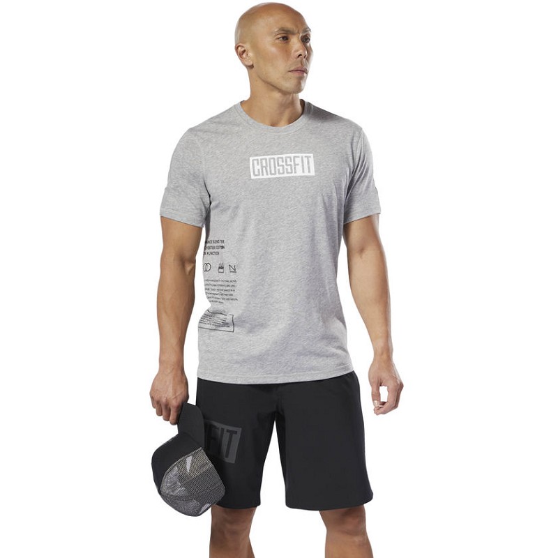 TSHIRT REEBOK CROSSFIT DU5115 CF MOVE GRIGIO