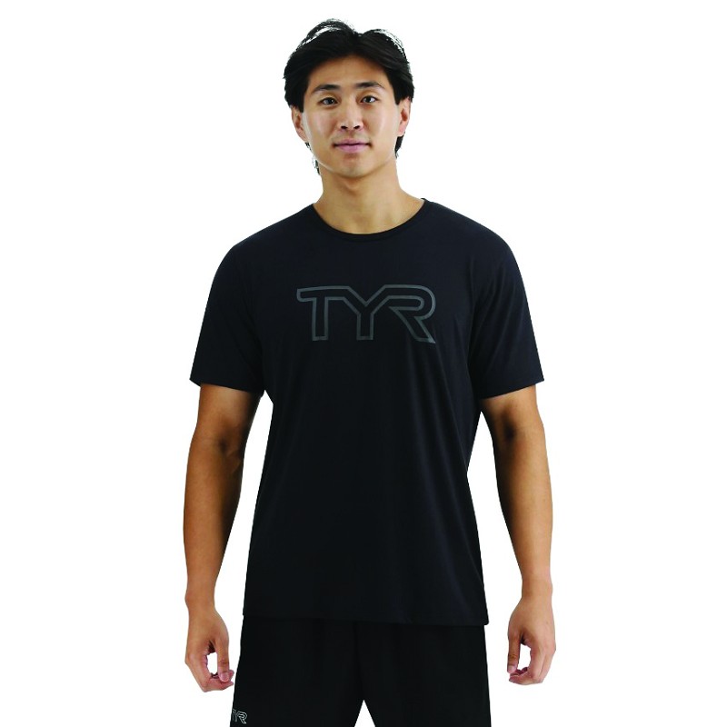 TSHIRT TYR BIG LOGO TRIBLEND USSTMC3A NERO - Foto 2 di 6