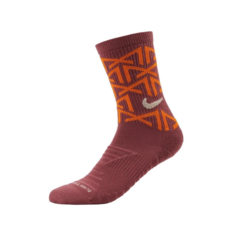 CALZA NIKE CQ9130-530 METCON CUSH CREW MAROON - Foto 2 di 4