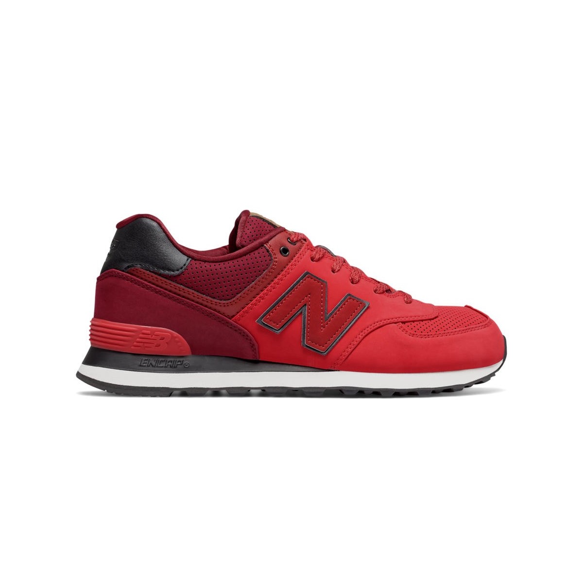 SCARPA NEW BALANCE ML574GPE CLASSIC LEATHER ROSSO SCARPA NEW BALANCE ML574GPE CLASSIC LEATHER ROSSO