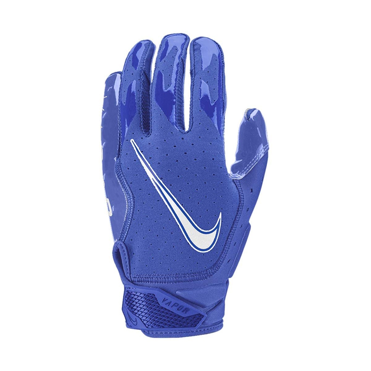 GUANTO NIKE VAPOR JET 6.0 N1000605402 BLU ROYAL RICEVITORE CORNERBACK GUANTI  FOOTBALL AMERICANO