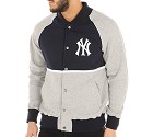 FELPA MAJESTIC 3774 LETTERMAN JACKET NEW YORK YANKEES