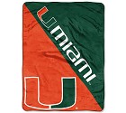 COPERTA NORTHWEST VARSITY BLANKET NCAA  UNIV.OF MIAMI