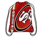 BORSA FOREVER CROPPED LOGO DRAWSTRING  SAN FRANCISCO 49ERS