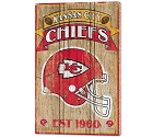 PANNELLO LEGNO WINCRAFT ESTABLISHED 38 X 61 CM KANSAS CITY CHIEFS