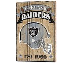 PANNELLO LEGNO WINCRAFT ESTABLISHED 38 X 61 CM OAKLAND RAIDERS