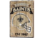 PANNELLO LEGNO WINCRAFT ESTABLISHED 38 X 61 CM NEW ORLEANS SAINTS