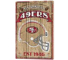 PANNELLO LEGNO WINCRAFT ESTABLISHED 38 X 61 CM SAN FRANCISCO 49ERS