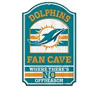 PANNELLO LEGNO WINCRAFT FAN CAVE 28 X 43 CM  MIAMI DOLPHINS