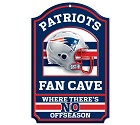 PANNELLO LEGNO WINCRAFT FAN CAVE 28 X 43 CM  NEW ENGLAND PATRIOTS