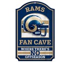 PANNELLO LEGNO WINCRAFT FAN CAVE 28 X 43 CM  LOS ANGELES RAMS