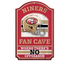 PANNELLO LEGNO WINCRAFT FAN CAVE 28 X 43 CM  SAN FRANCISCO 49ERS