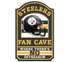 PANNELLO LEGNO WINCRAFT FAN CAVE 28 X 43 CM  PITTSBURGH STEELERS