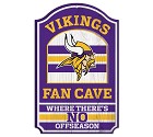 PANNELLO LEGNO WINCRAFT FAN CAVE 28 X 43 CM  MINNESOTA VIKINGS