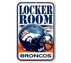 PANNELLO PLASTICA WINCRAFT LOCKER ROOM 27 X 42 CM  DENVER BRONCOS