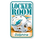 PANNELLO PLASTICA WINCRAFT LOCKER ROOM 27 X 42 CM  MIAMI DOLPHINS