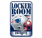 PANNELLO PLASTICA WINCRAFT LOCKER ROOM 27 X 42 CM  NEW ENGLAND PATRIOTS