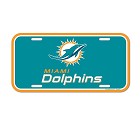 PANNELLO PLASTICA WINCRAFT LICENSE PLATE 15 X 30 CM  MIAMI DOLPHINS