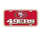 PANNELLO PLASTICA WINCRAFT LICENSE PLATE 15 X 30 CM  SAN FRANCISCO 49ERS