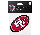 ADESIVO WINCRAFT LOGO SQUADRA NFL 10 X 10 CM  SAN FRANCISCO 49ERS