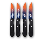 SET COLTELLI NOVELTY 990001 STEAK KNIFES 4 PCS  DENVER BRONCOS