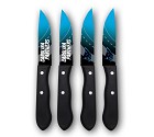 SET COLTELLI NOVELTY 990001 STEAK KNIFES 4 PCS  CAROLINA PANTHERS
