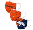 MASCHERINA FOCO 3 PACK ADULTO DENVER BRONCOS